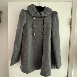 FRENCH CONNECTION Wool Cape Coat